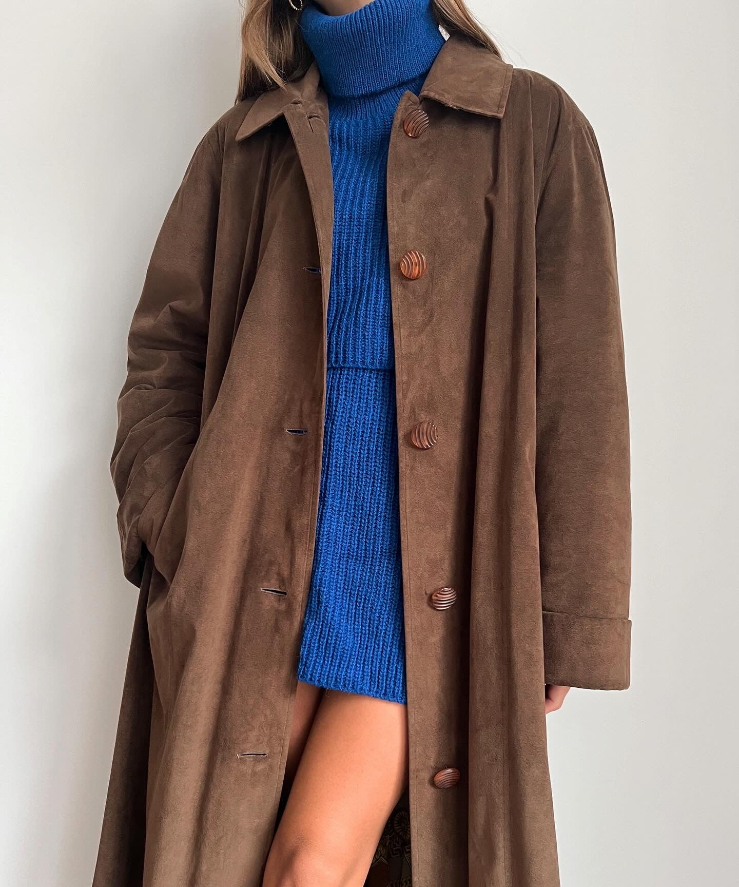 CAPPOTTO IN SUEDE ANNI 80
