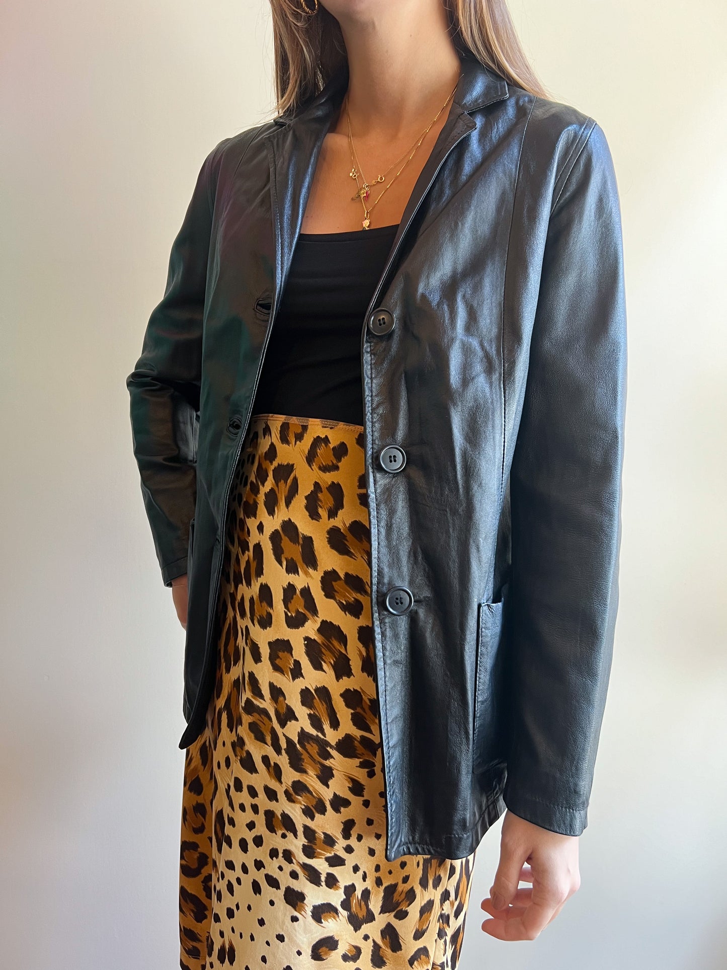 BLAZER IN PELLE