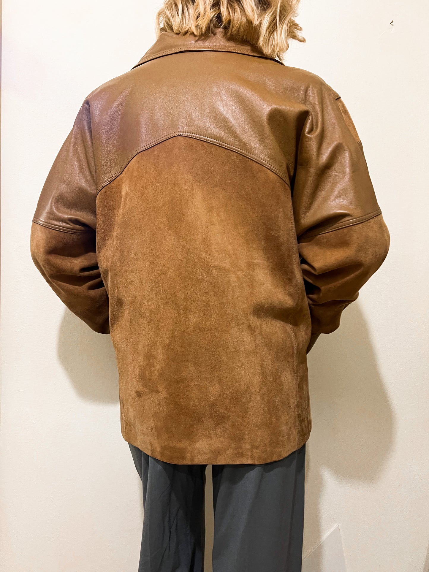 GIACCA IN PELLE CARAMELLO