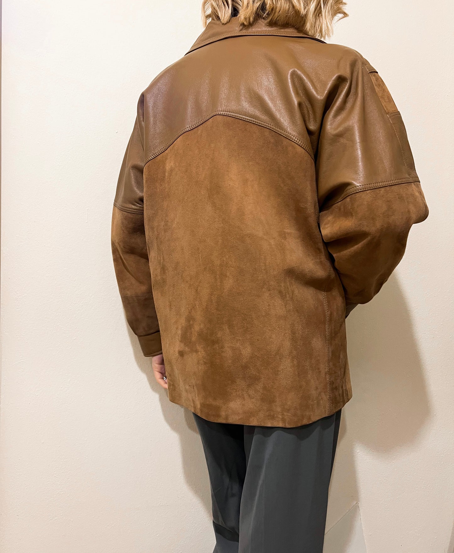 GIACCA IN PELLE CARAMELLO