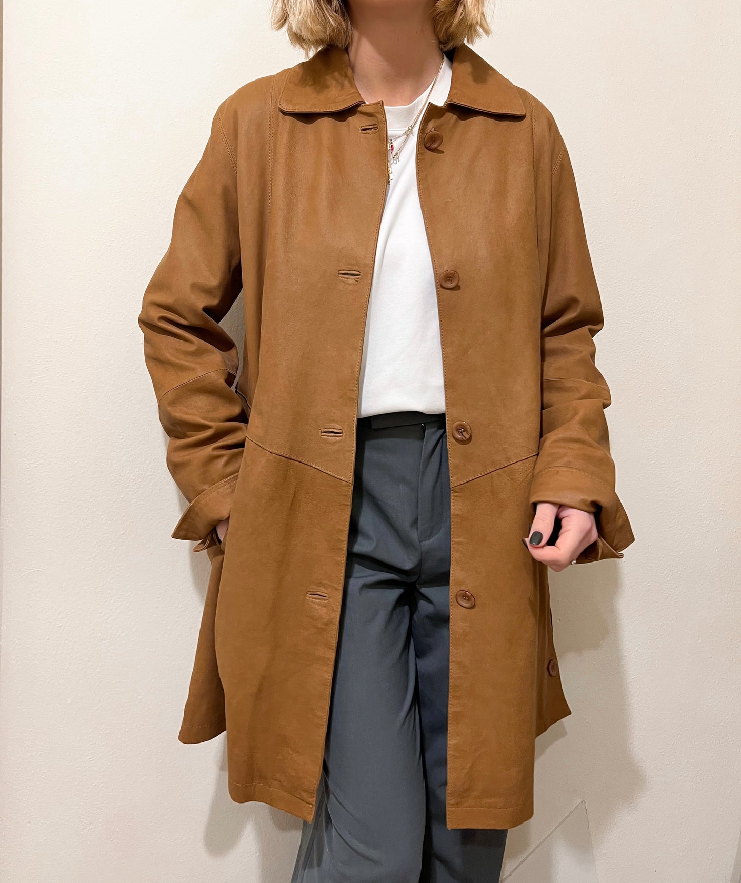 GIACCA LUNGA IN PELLE