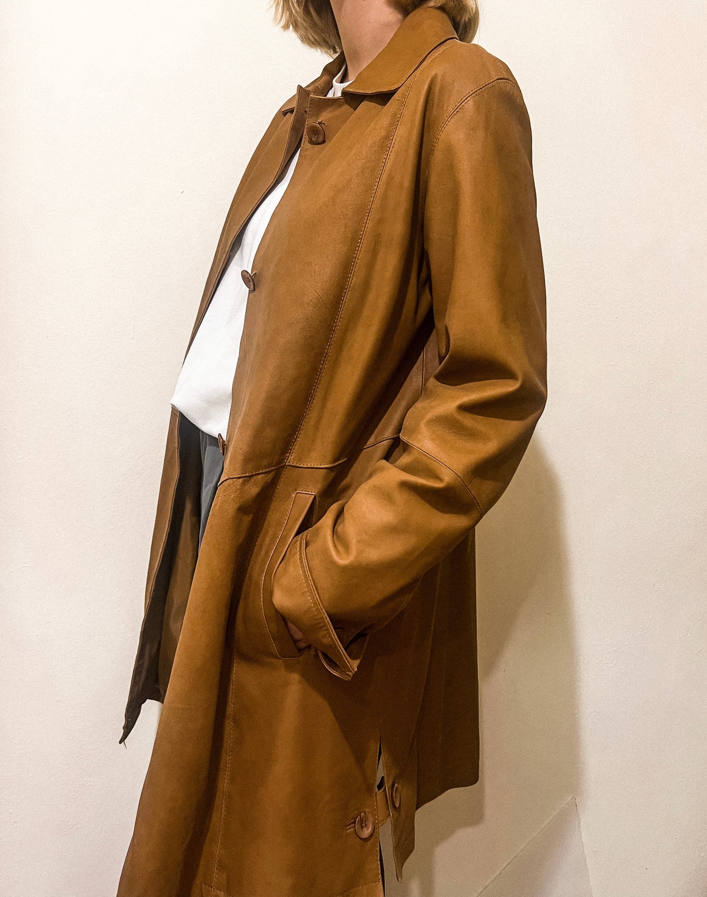 GIACCA LUNGA IN PELLE
