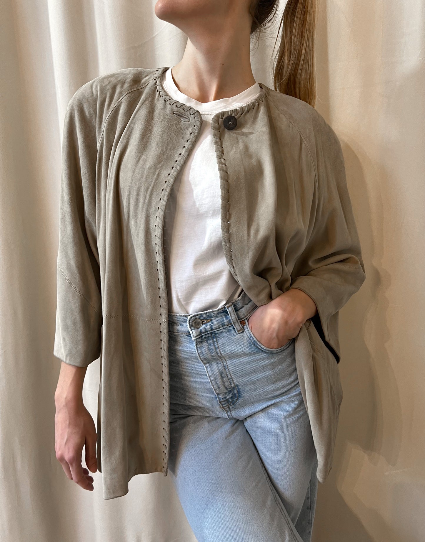 GIACCA IN SUEDE BASILE