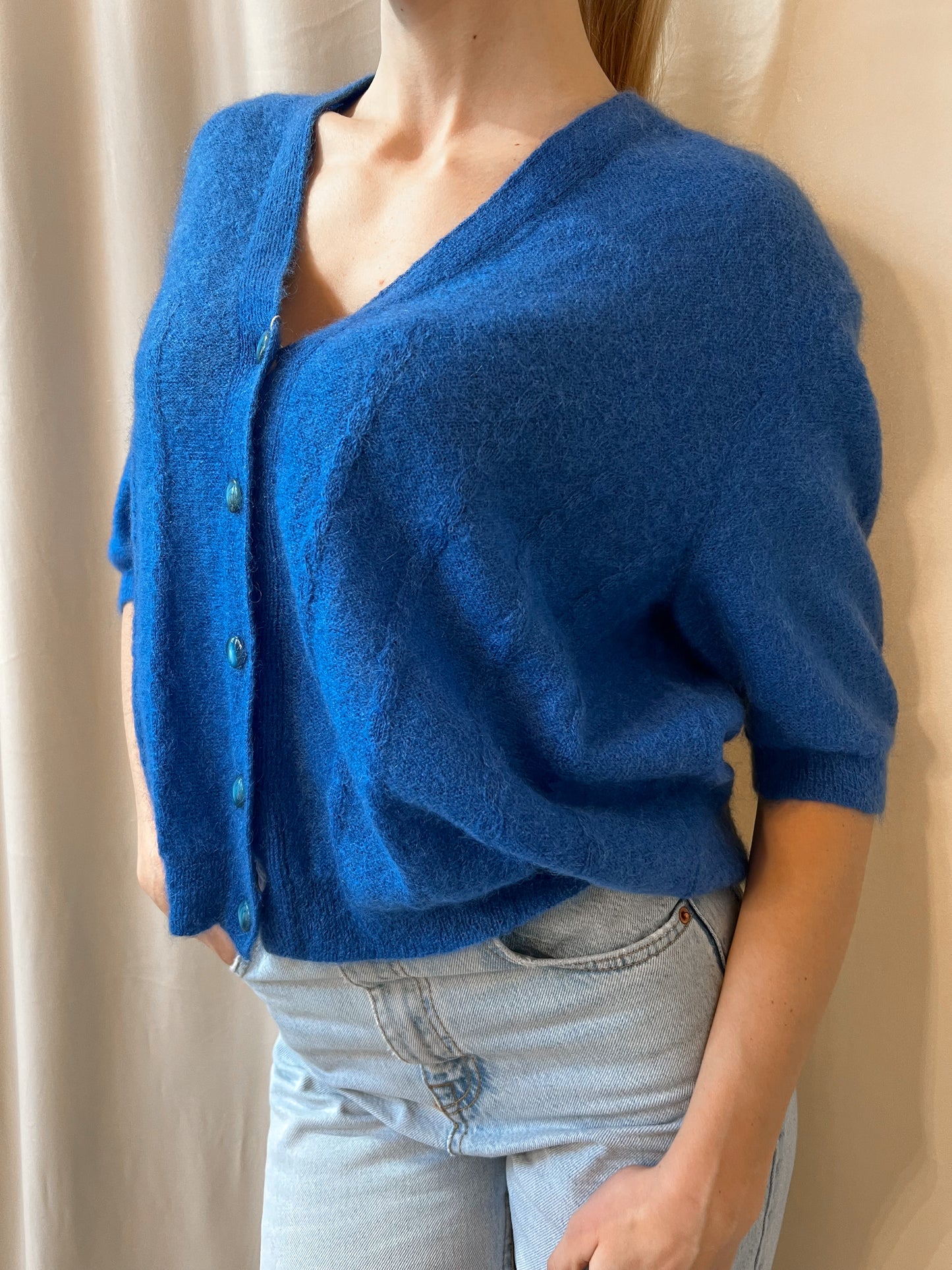 CARDIGAN BLU ELETTRICO