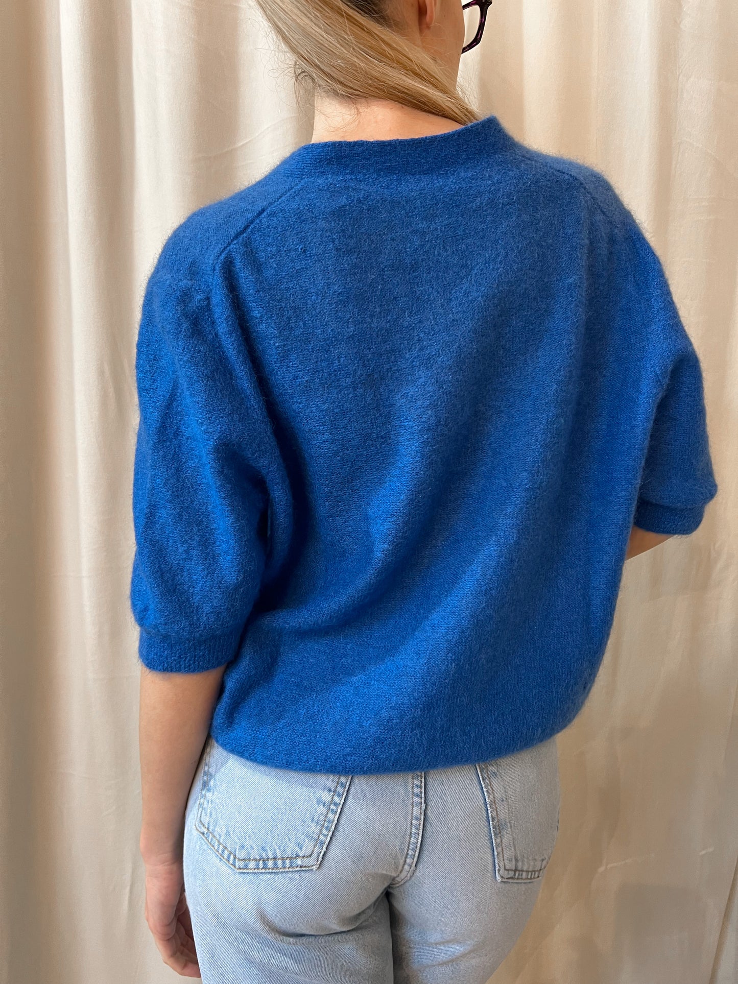 CARDIGAN BLU ELETTRICO