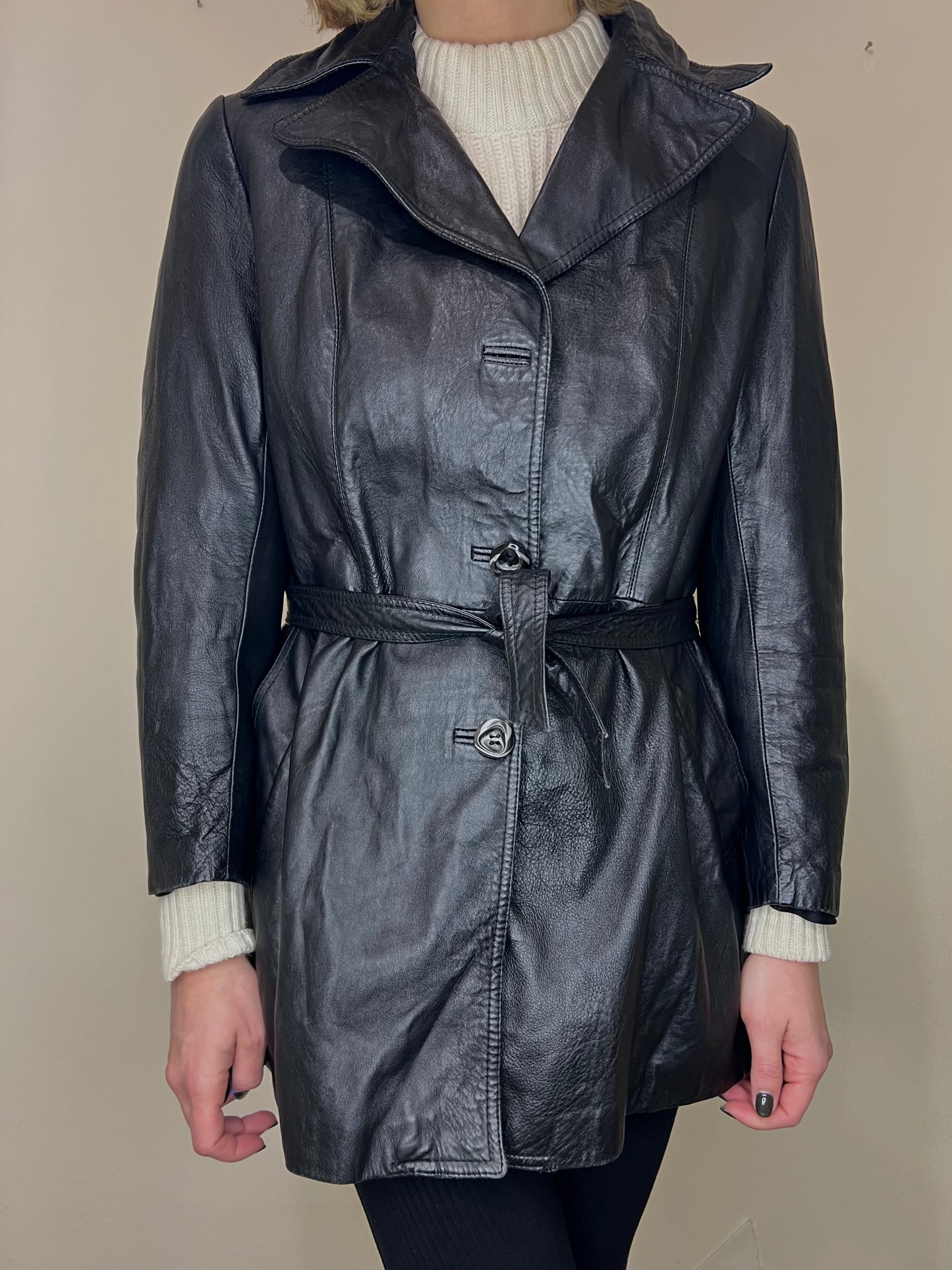 TRENCH IN PELLE