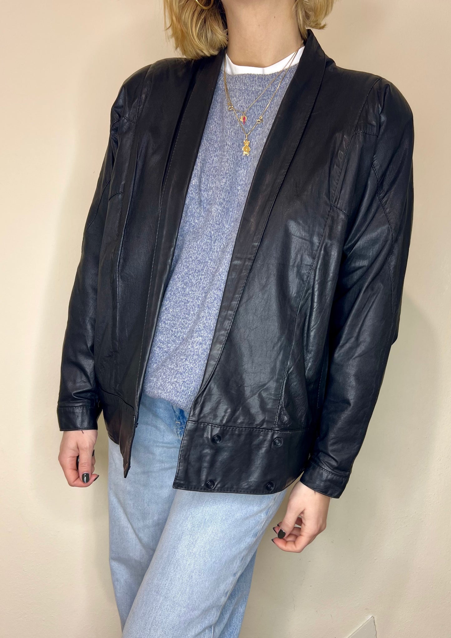 GIACCA PELLE ANNI 80