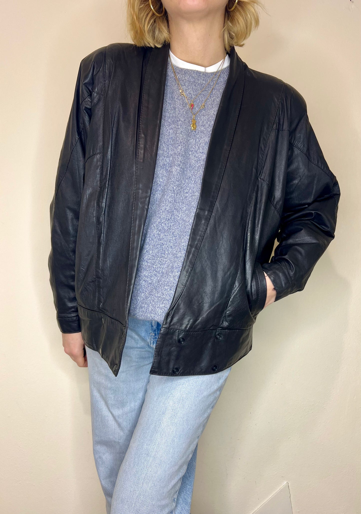 GIACCA PELLE ANNI 80