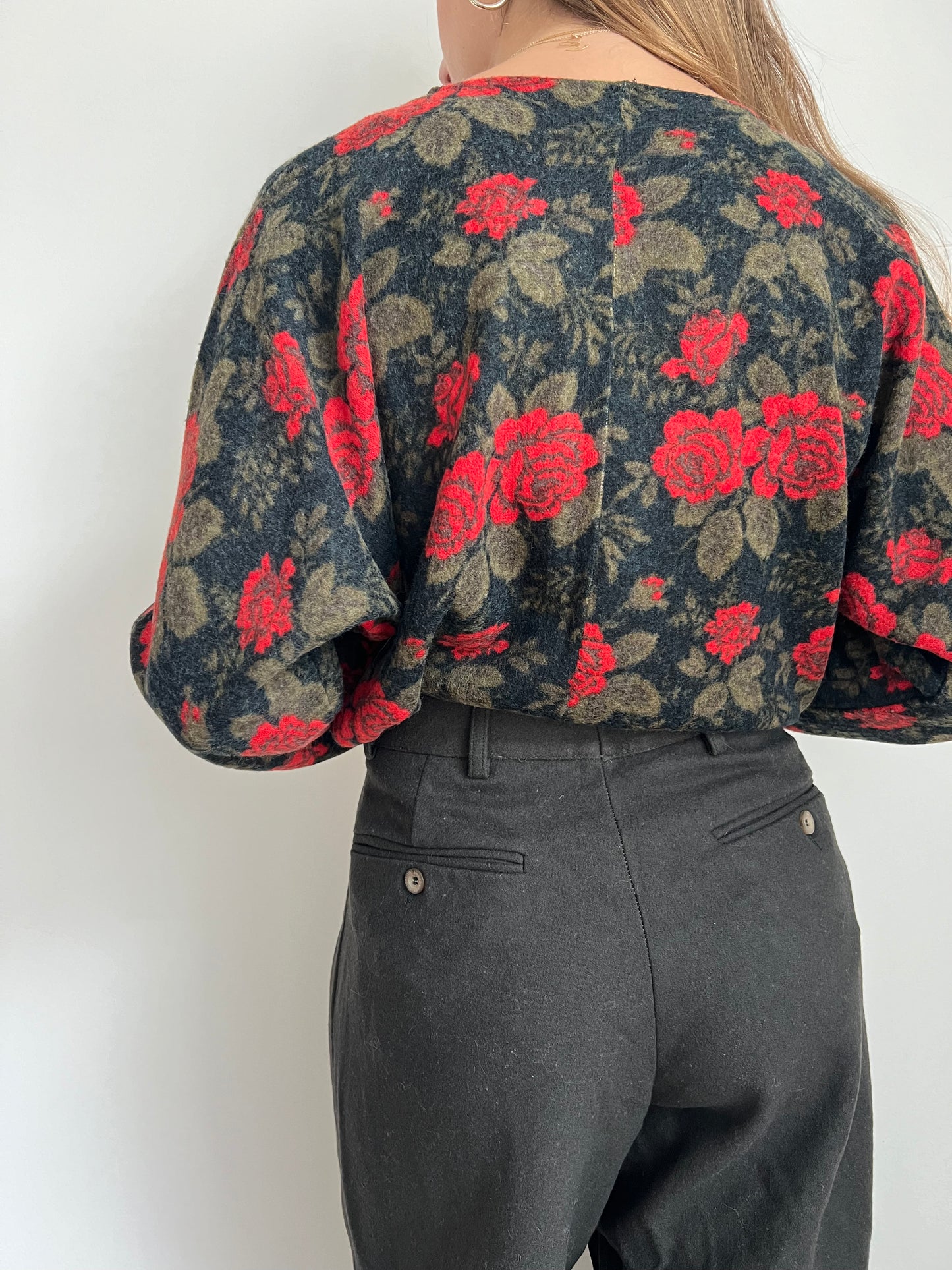 MAGLIA STAMPA ROSE