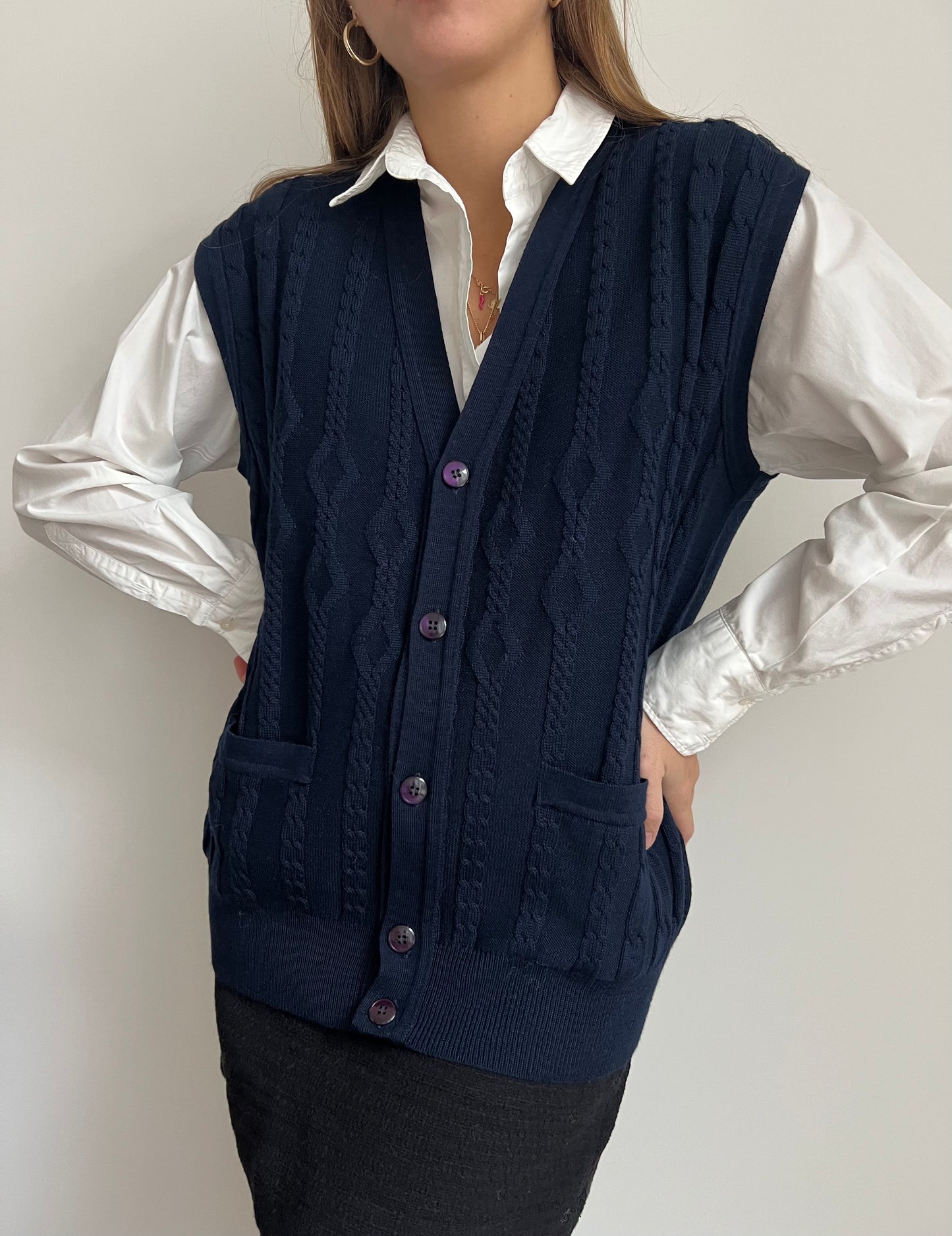GILET BLU