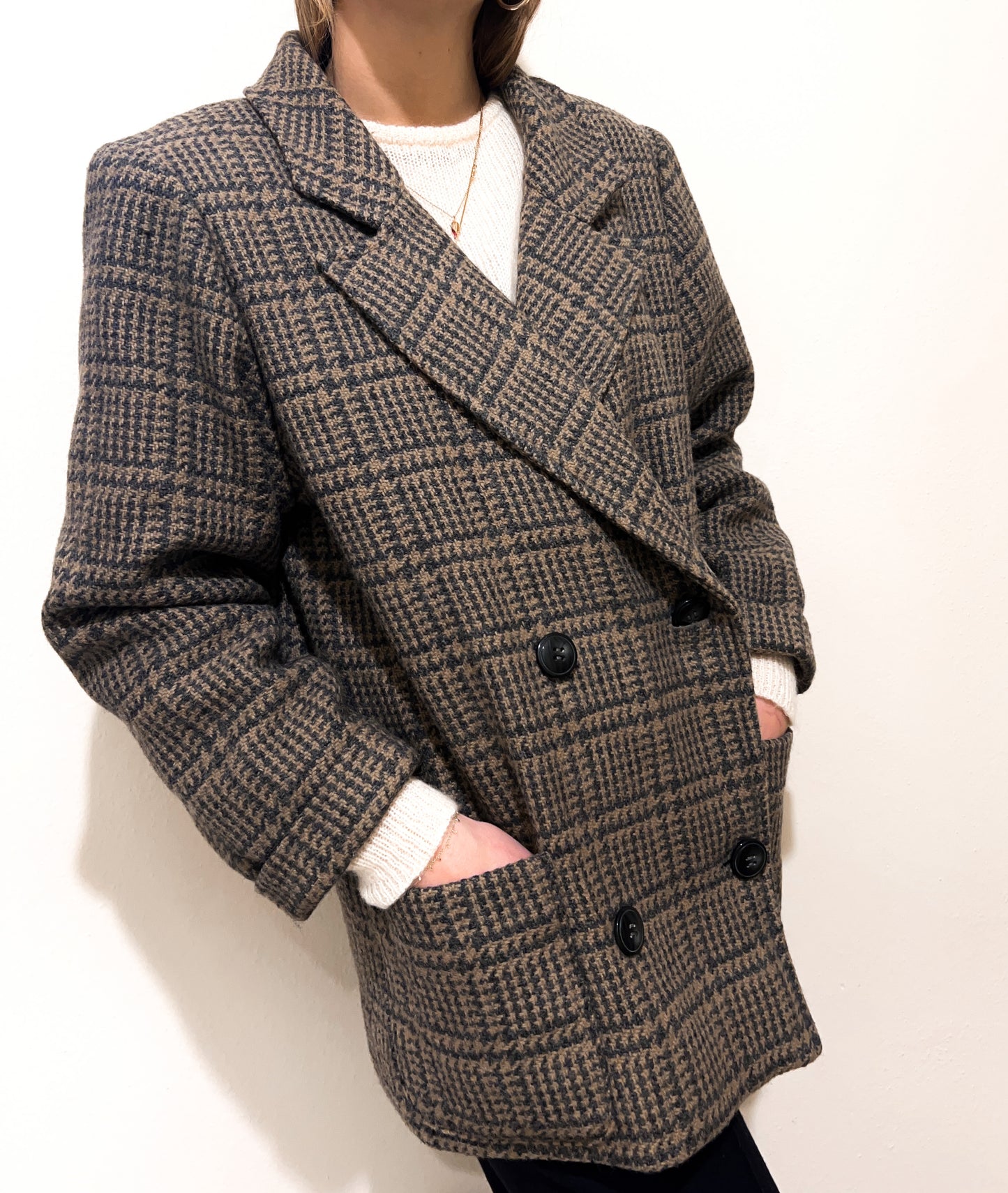 BLAZER DOPPIOPETTO PIED DE POULE