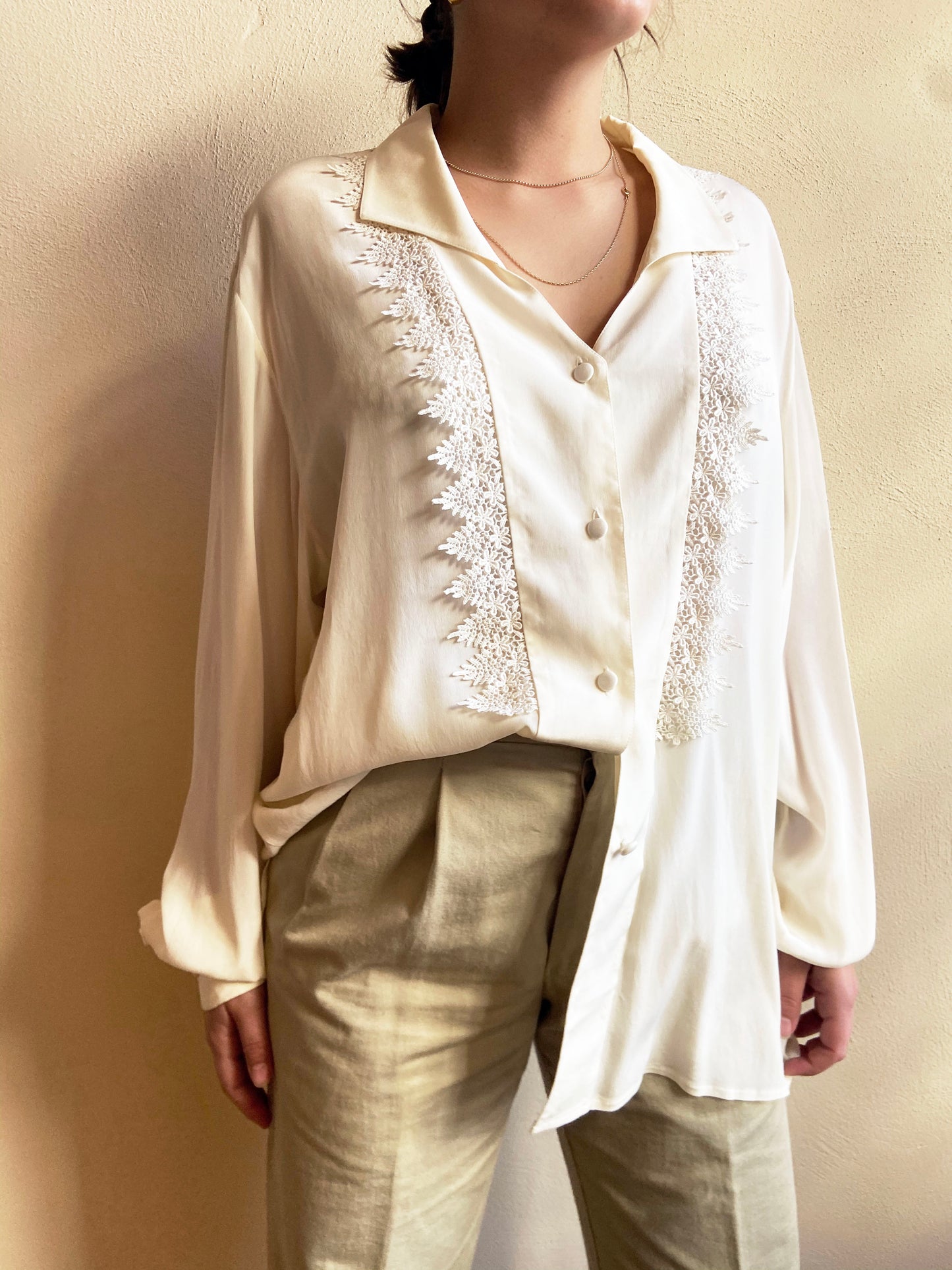 CAMICIA PANNA MADE IN ITALY