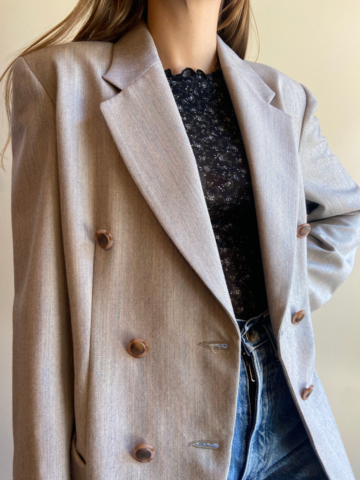 BLAZER MELANGE DOPPIOPETTO
