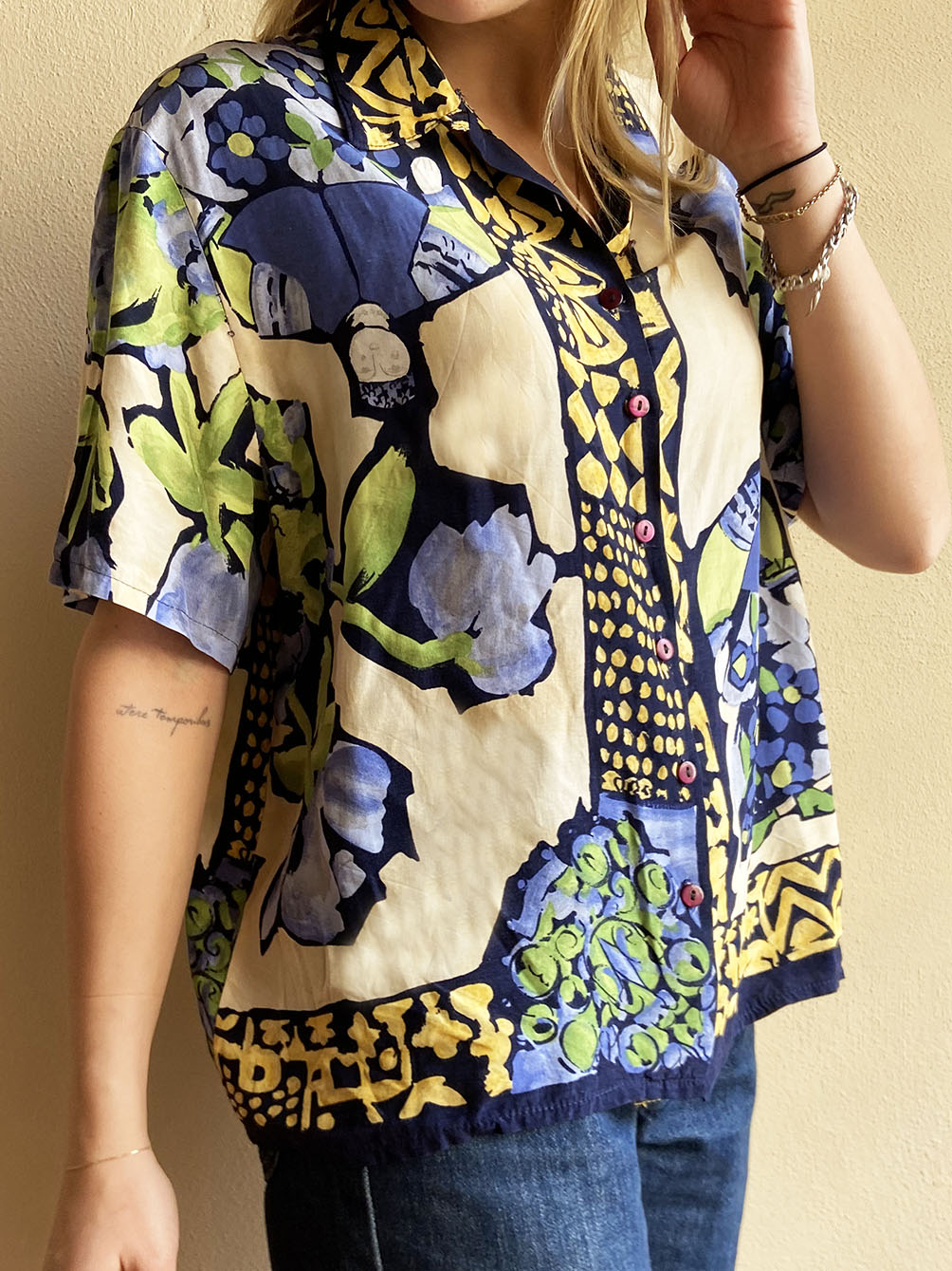 CAMICIA MANICHE CORTE VISCOSA