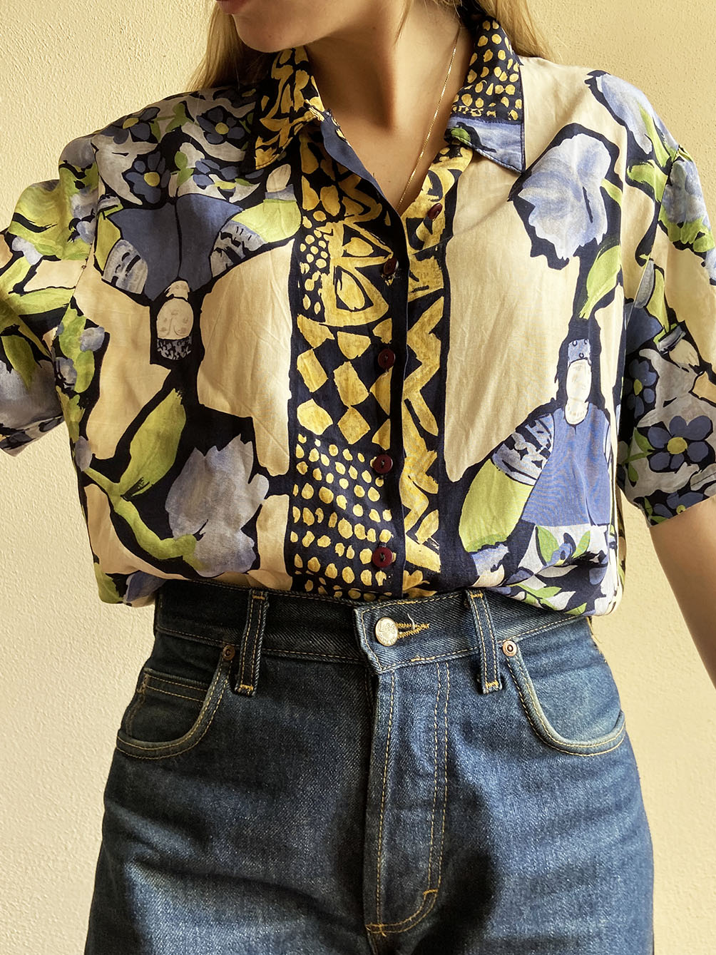 CAMICIA MANICHE CORTE VISCOSA