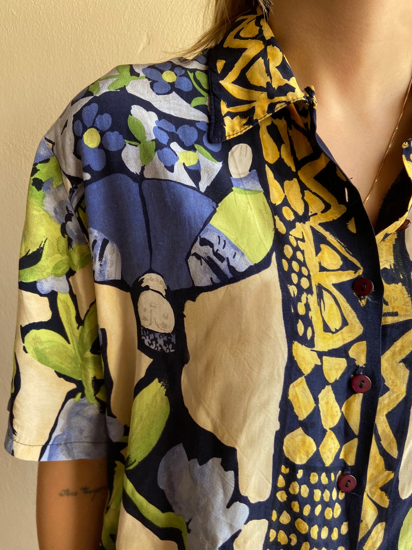 CAMICIA MANICHE CORTE VISCOSA