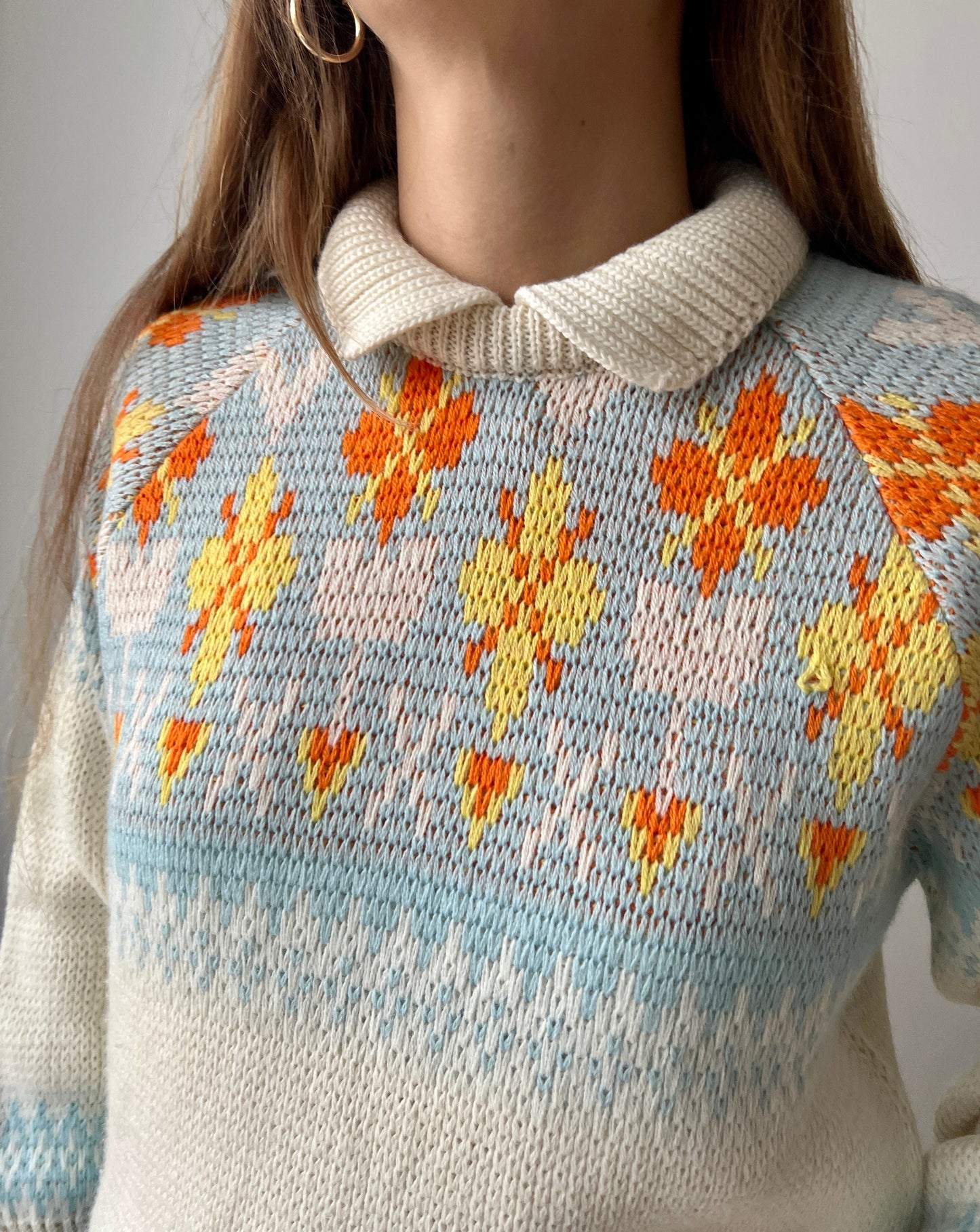 MAGLIONE FANTASIA CON COLLETTO