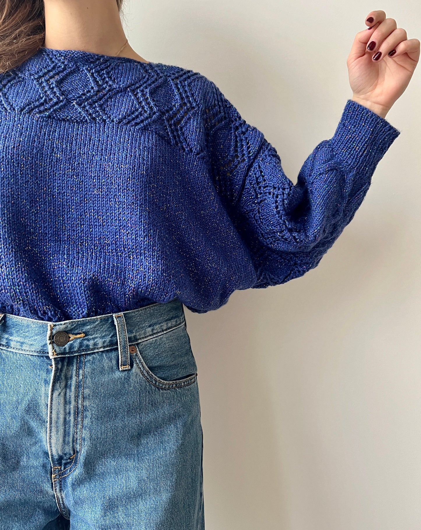 MAGLIONE VIOLA LAMÈ
