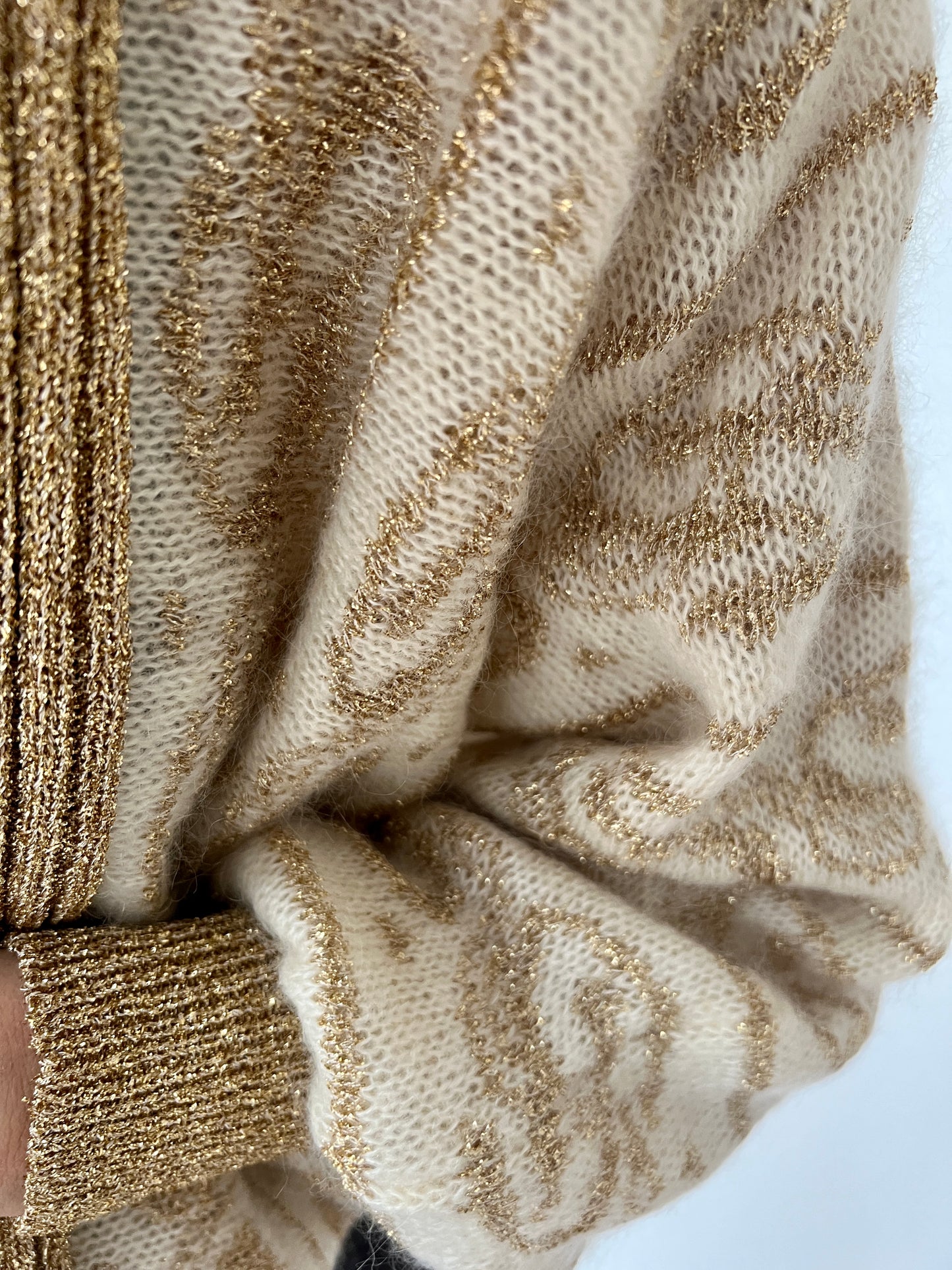 MAGLIONE FANTASIA ORO