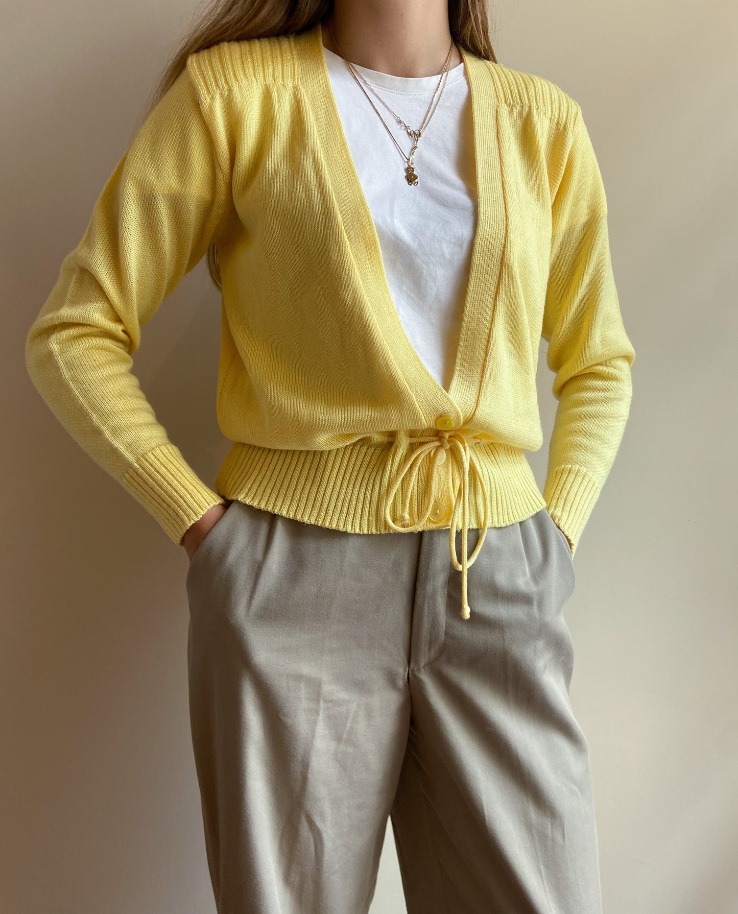 CARDIGAN GIALLO