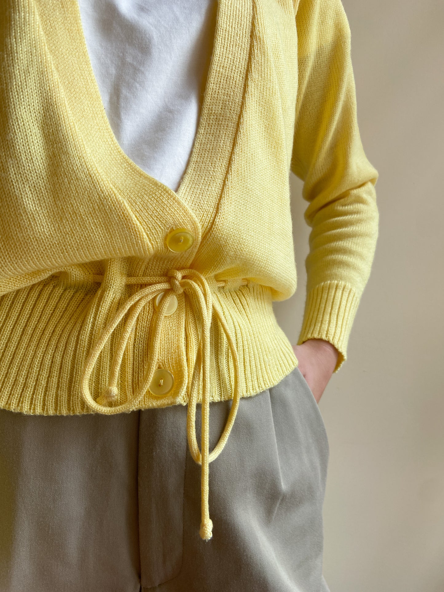 CARDIGAN GIALLO