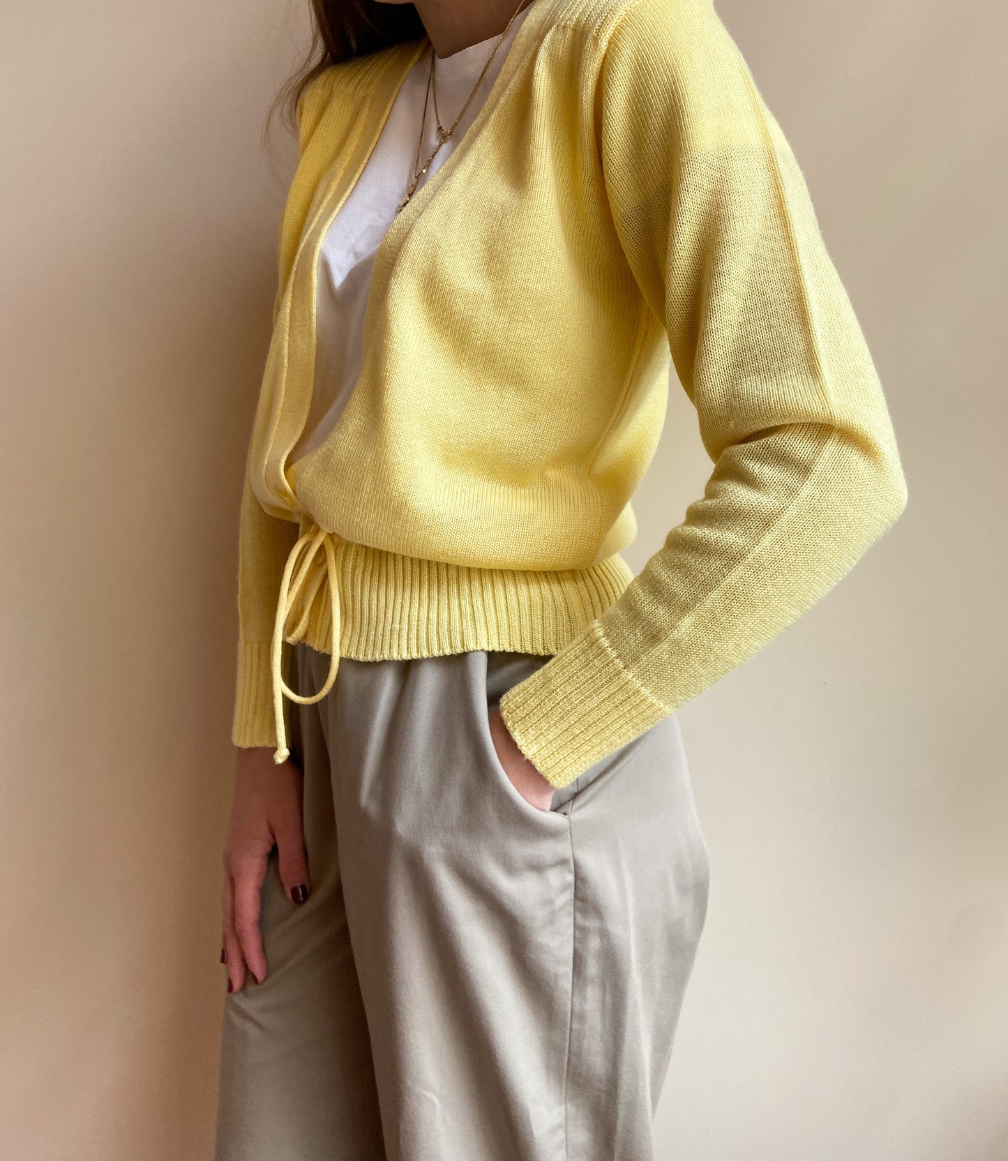CARDIGAN GIALLO