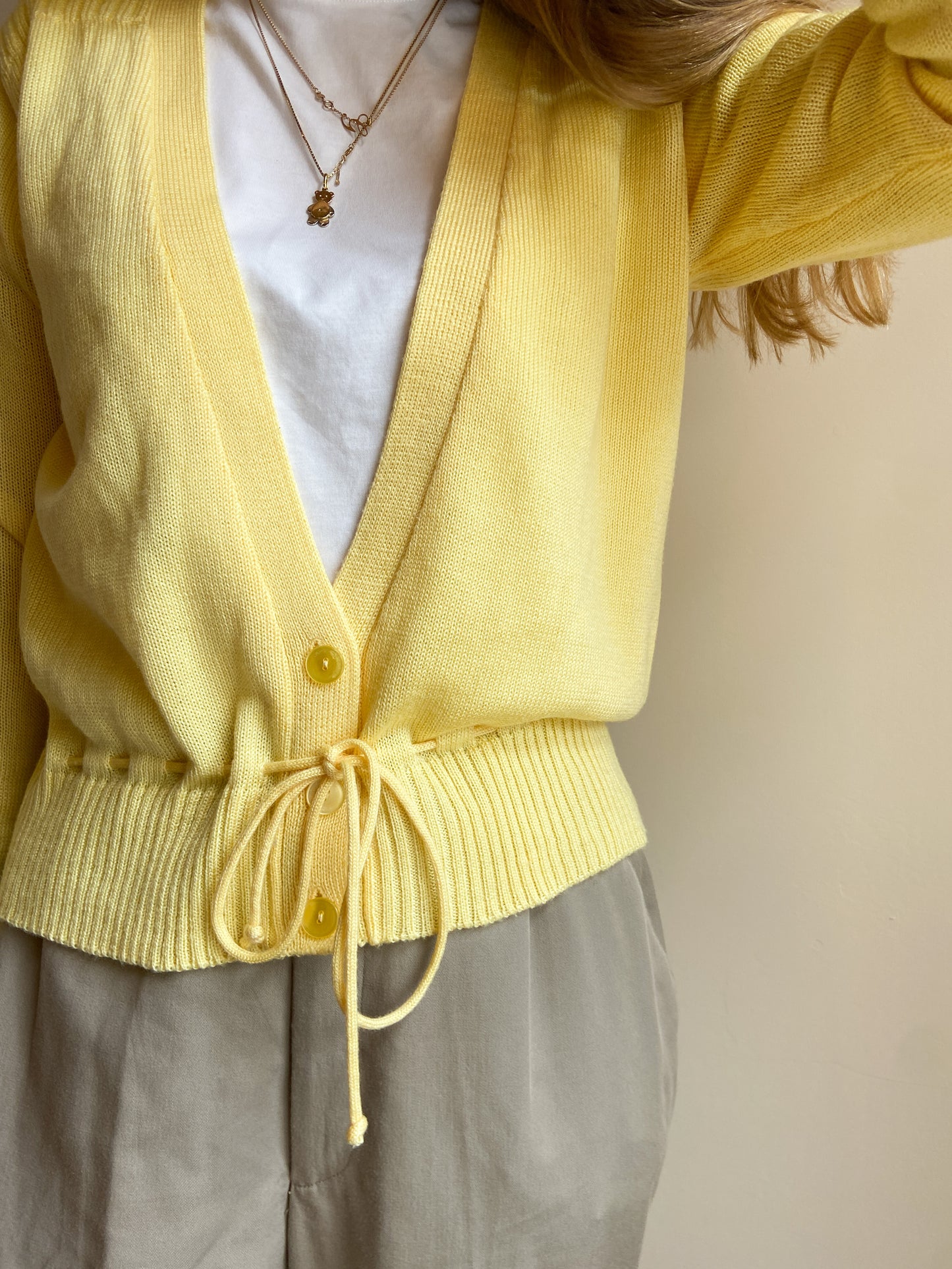 CARDIGAN GIALLO