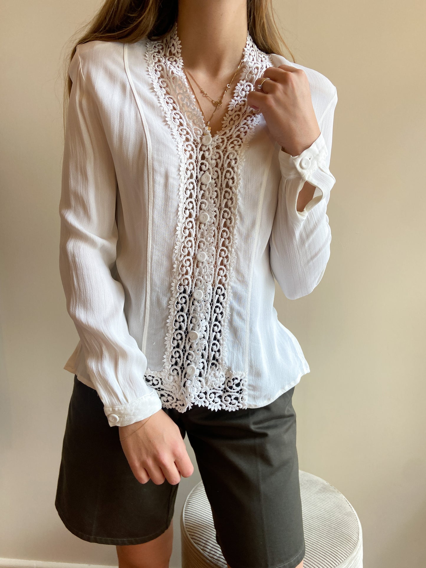 CAMICIA IN PIZZO