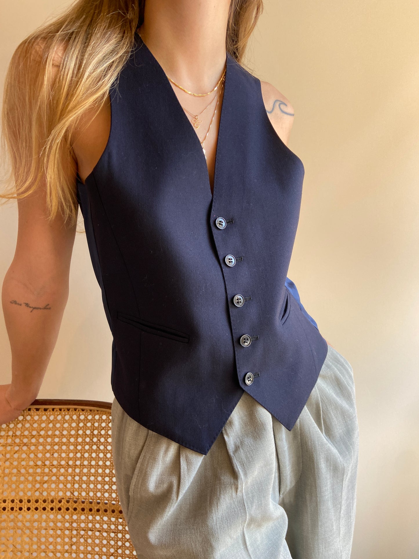 GILET SARTORIALE BLU