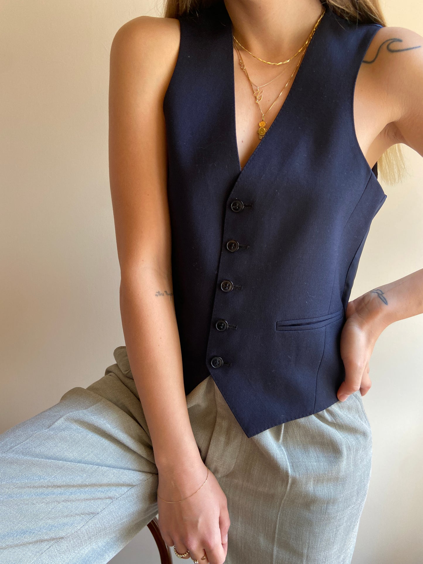 GILET SARTORIALE BLU