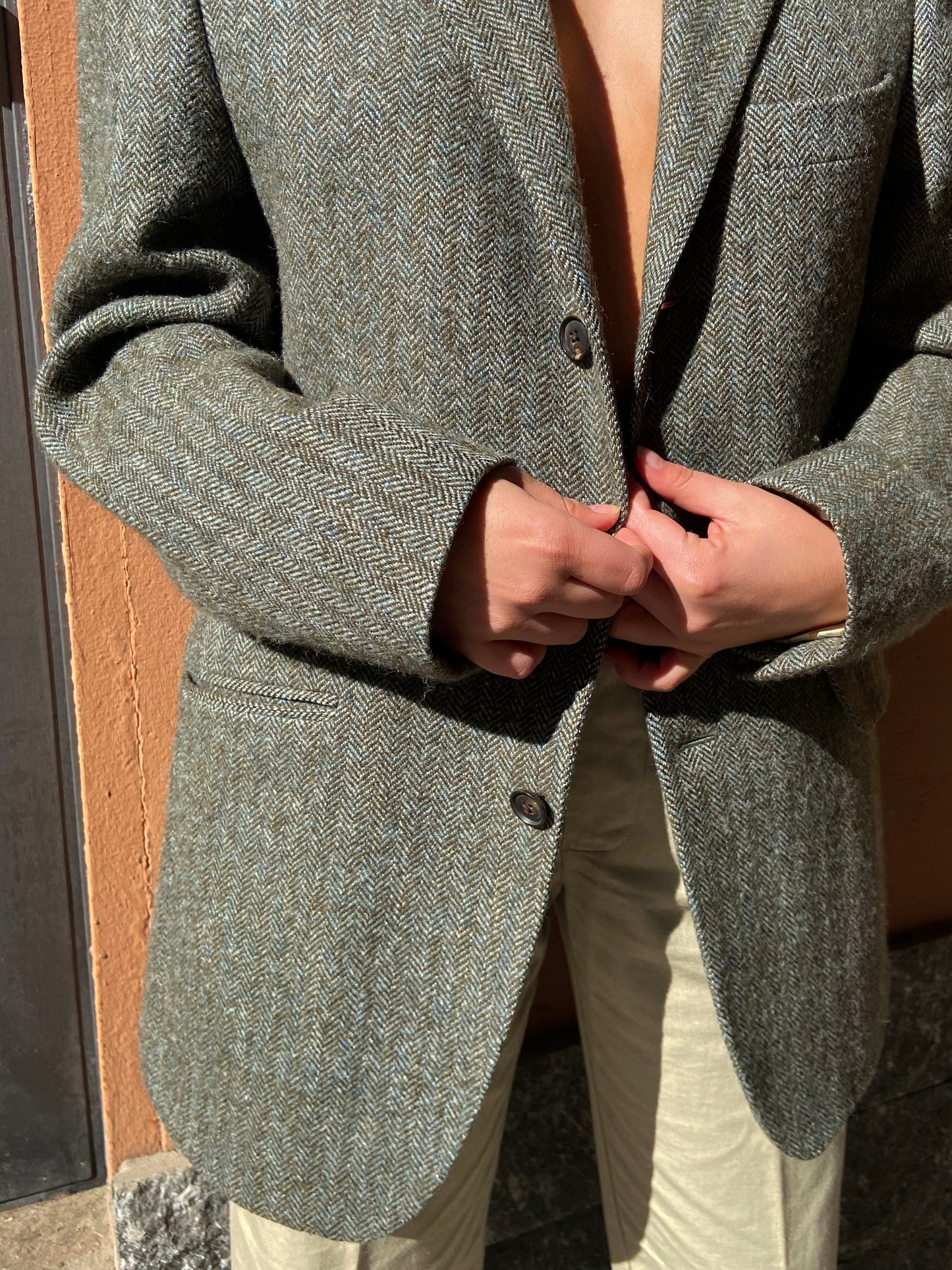BLAZER SPIGATO GRIGIO SCURO