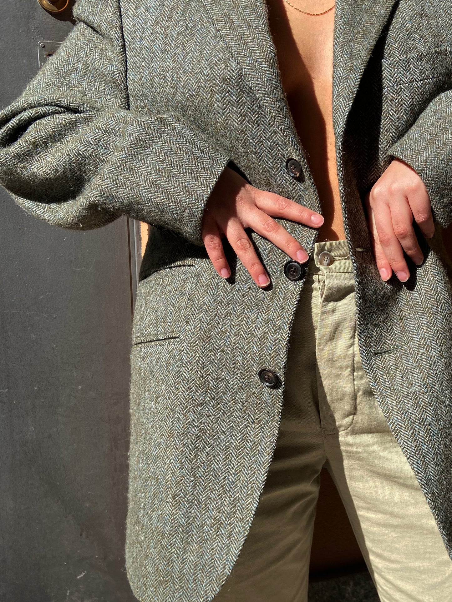 BLAZER SPIGATO GRIGIO SCURO