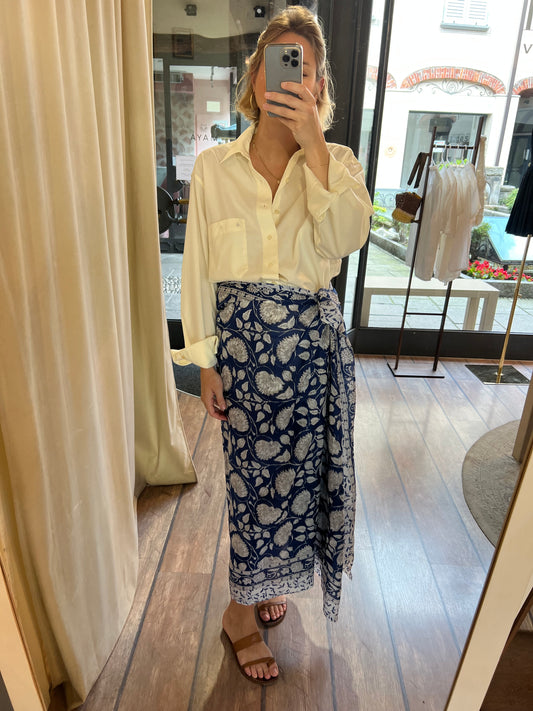 PAREO BLU E BIANCO
