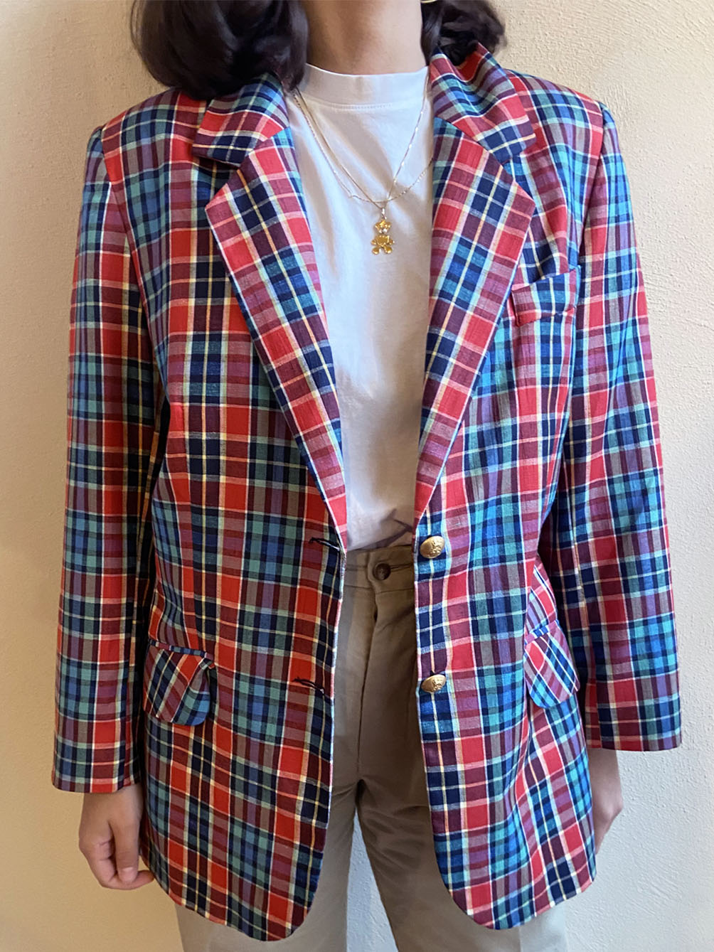 BLAZER MULTICOLOR MISTO LINO
