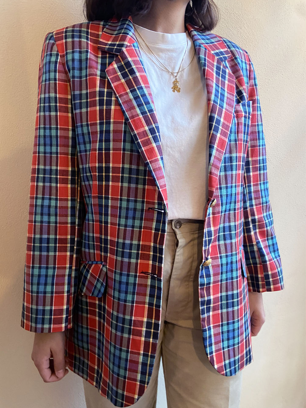BLAZER MULTICOLOR MISTO LINO
