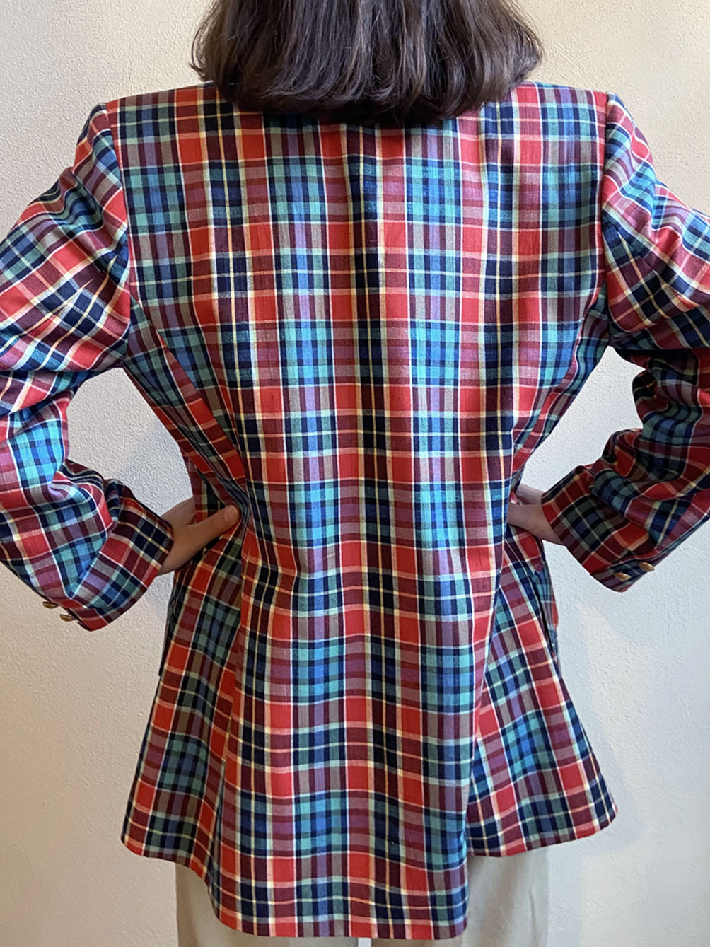 BLAZER MULTICOLOR MISTO LINO